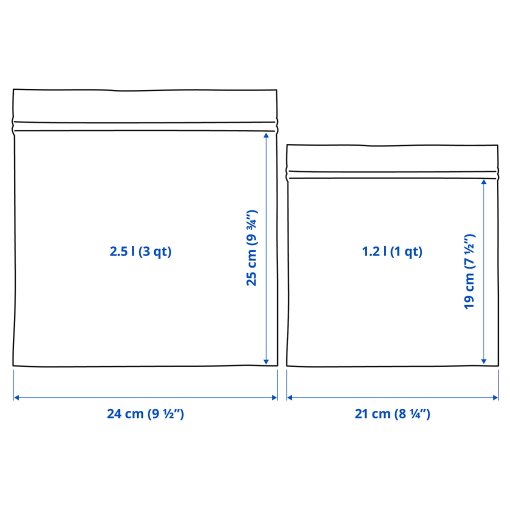 ISTAD, resealable bag/patterned, 50 pack, 805.256.74