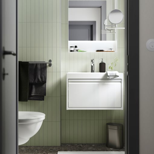 ANGSJON, wash-stand with drawer/high-gloss, 60x48x33 cm, 805.350.98