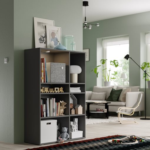 VIHALS, shelving unit with 6 shelves, 95x37x140 cm, 805.429.18