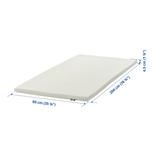 NORDBERGET, mattress pad, 90x200 cm, 805.585.13