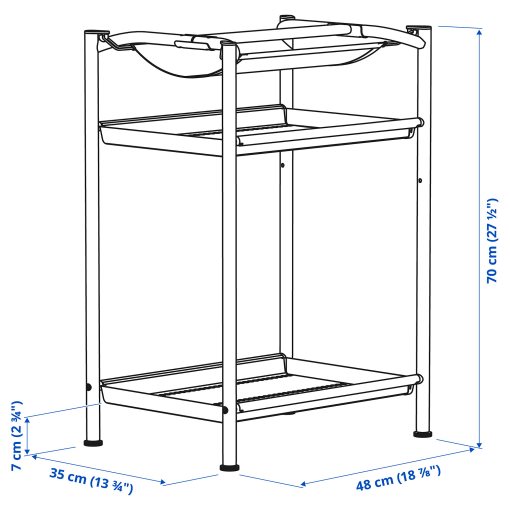 SPAND, table leg with storage, 805.694.70