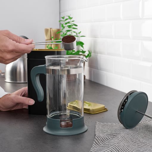UPPHETTA, coffee/tea maker/glass/stainless steel, 1 l, 805.714.73