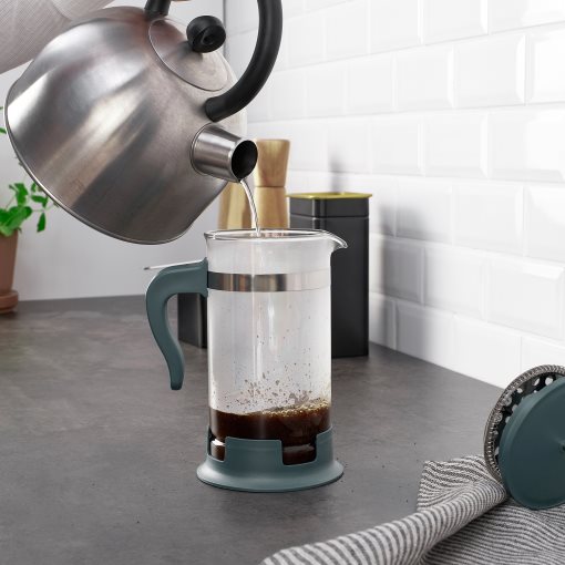 UPPHETTA, coffee/tea maker/glass/stainless steel, 1 l, 805.714.73