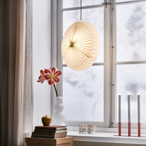 STRÅLA, pendant lamp shade/origami, 42 cm, 806.005.26