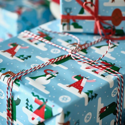 VINTERFINT, gift wrap roll, 3x0.7 m/2.10 m², 806.030.25