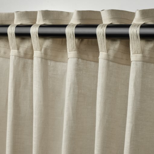 DYTÅG, curtains with heading tape/1 pair, 145x300 cm, 806.078.20