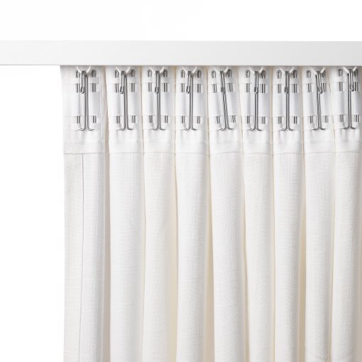 RITVA, curtains with tie-backs and heading tape/1 pair, 145x280 cm, 806.336.78