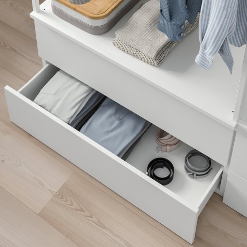 PLATSA, bed with 4 drawers, 140x244x163 cm, 893.264.63