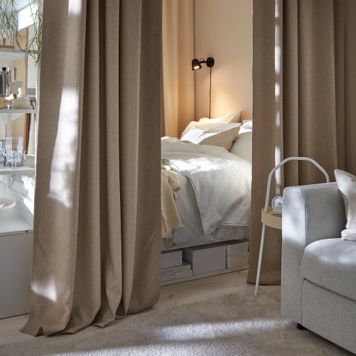 PLATSA, bed with 4 drawers, 140x244x163 cm, 893.264.63