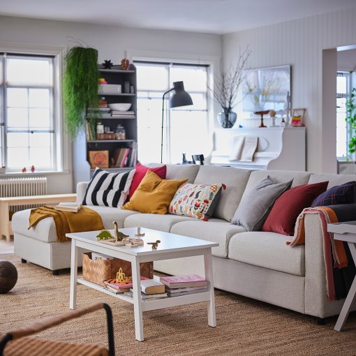 VIMLE, 4-seat sofa with chaise longue, 893.994.83