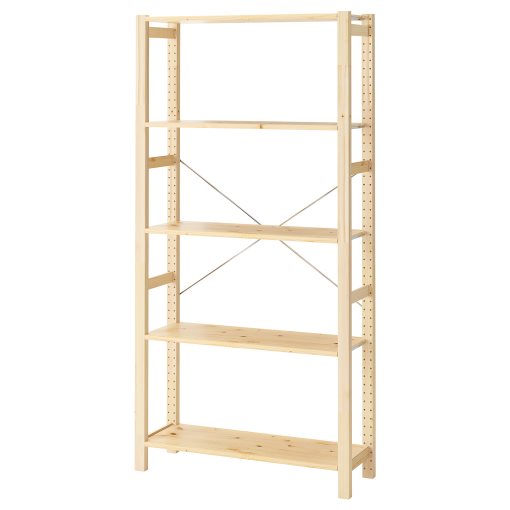 IVAR, shelving unit, 89x30x179 cm, 894.045.78