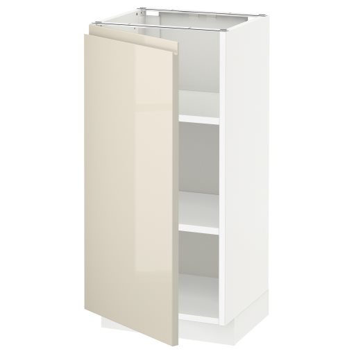 METOD, base cabinet with shelves, 40x37 cm, 894.573.93