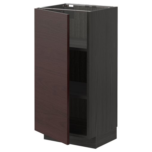 METOD, base cabinet with shelves, 40x37 cm, 894.613.52
