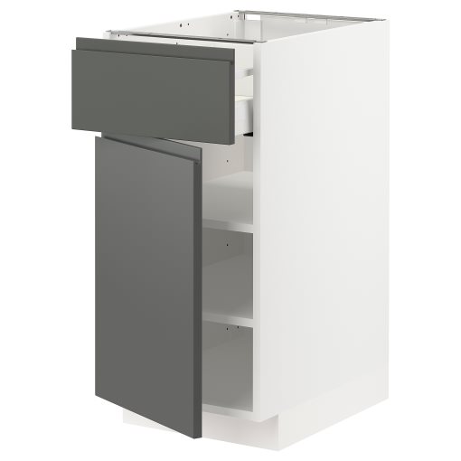METOD/MAXIMERA, base cabinet with drawer/door, 40x60 cm, 894.619.03