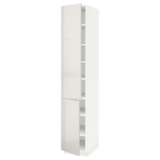 METOD, high cabinet with shelves, 40x60x200 cm, 894.639.40