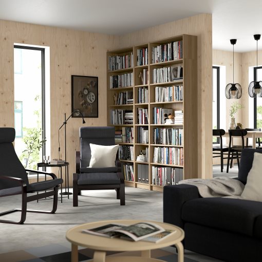 BILLY, bookcase combination with height extension units, 200x28x237 cm, 894.835.37