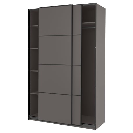 PAX/MEHAMN, ντουλάπα με συρόμενες πόρτες, 150x66x236 cm, 895.003.01