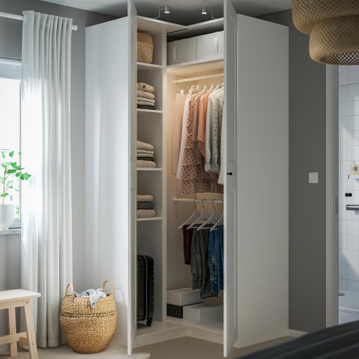 PAX/GRIMO, corner wardrobe, 110/110x236 cm, 895.026.54