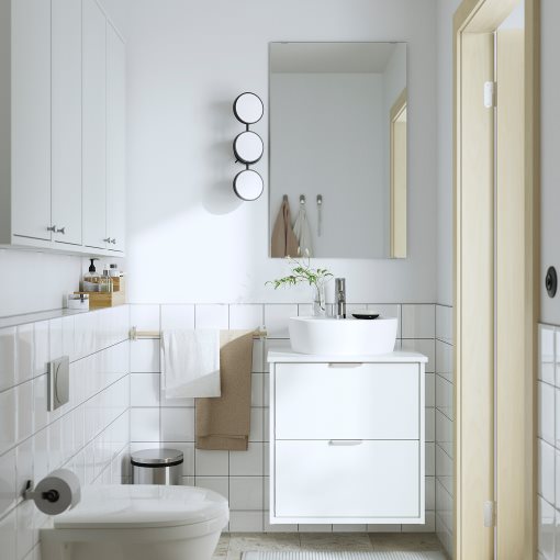HAVBACK/TORNVIKEN, wash-stand with drawers/wash-basin/tap, 62x49x79 cm, 895.138.22