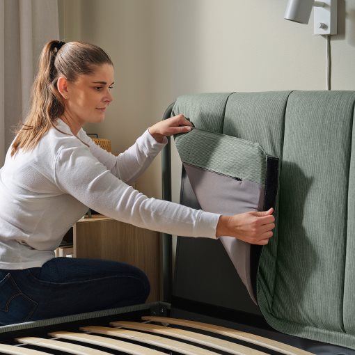 TÄLLÅSEN, upholstered bed frame, 140x200 cm, 895.147.65
