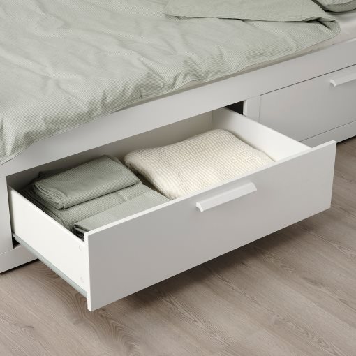 BRIMNES, κρεβάτι επισκέπτη day bed 2 συρτάρια/2 στρώματα, 80x200 cm, 895.211.53