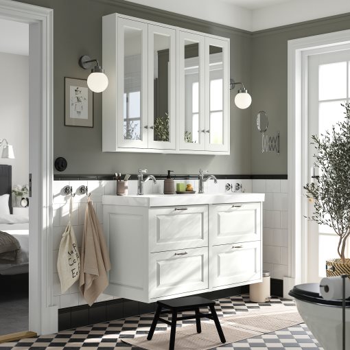TANNFORSEN/ORRSJON, wash-stand/wash-basin/taps, 122x49x74 cm, 895.285.45