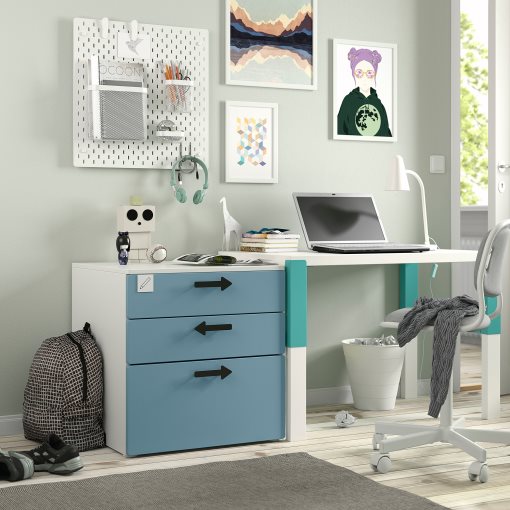 SMASTAD/PLATSA, chest of 3 drawers, 60x57x63 cm, 895.429.28