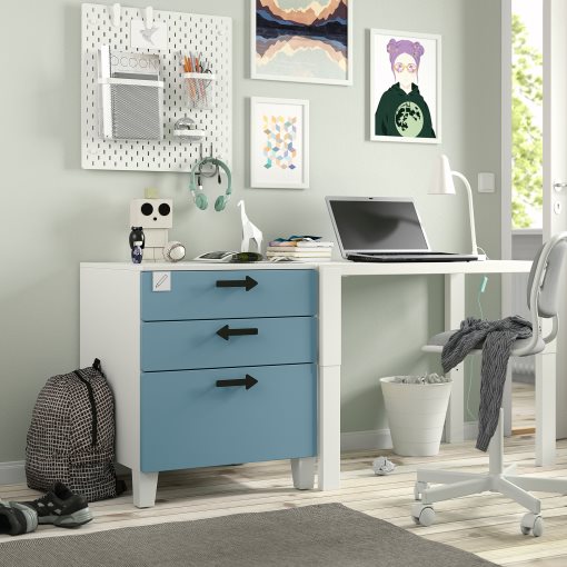SMASTAD/PLATSA, chest of 3 drawers, 60x57x63 cm, 895.429.28