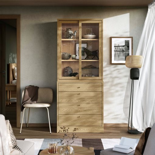 TONSTAD, storage combination with drawers, 82x47x210 cm, 895.478.79