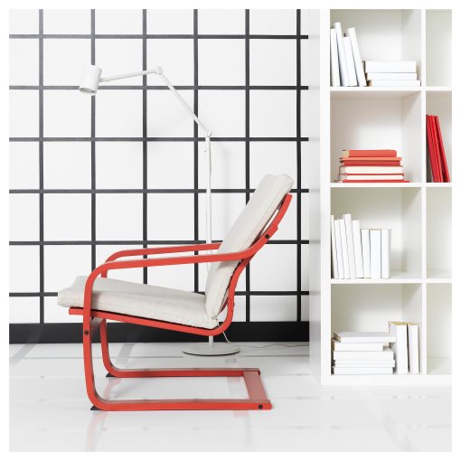 POÄNG, πολυθρόνα με χαμηλή πλάτη, 895.516.11