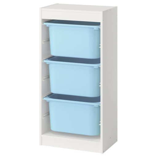 TROFAST, storage combination with boxes, 46x30x94 cm, 895.751.98