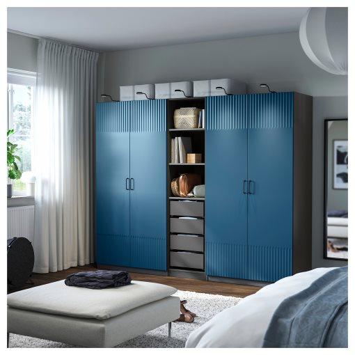 PAX/FYRUDDEN, wardrobe combination, 250x60x201 cm, 895.817.45