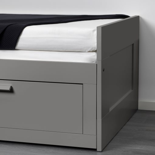 BRIMNES, κρεβάτι επισκέπτη day bed 2 συρτάρια/2 στρώματα, 80x200 cm, 895.900.14