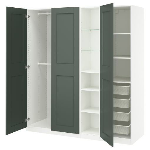 PAX/GRIMO, wardrobe combination, 255x60x236 cm, 896.071.56