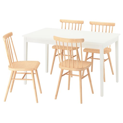 NÄSINGE/HÖGVED, table and 4 chairs, 130x80 cm, 896.101.49