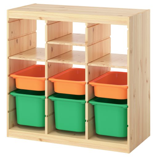 TROFAST, storage combination room divider with shelves and boxes, 93x44x91 cm, 896.125.77