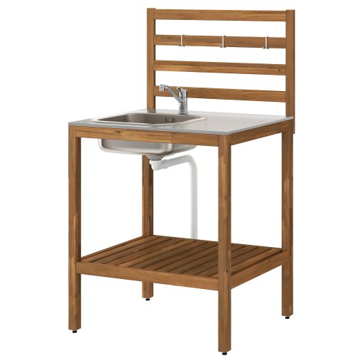 NÄMMARÖ, kitchen with sink unit outdoor, 240x62 cm, 896.155.28