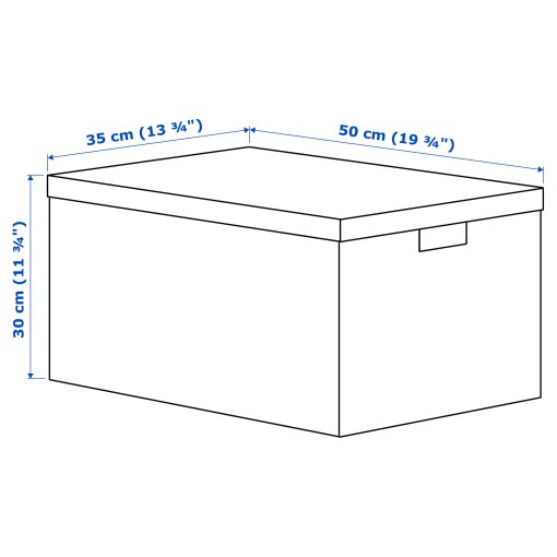 TJENA, storage box with lid, 903.743.49