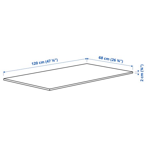 MITTZON, table top, 120x68 cm, 905.156.03