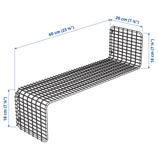 SVENSHULT, wall shelf, 60x20 cm, 905.572.59