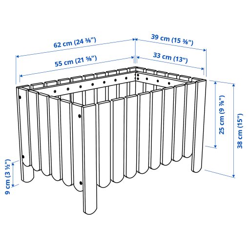 ASKHOLMEN, flower box/outdoor, 39x62 cm, 905.575.08