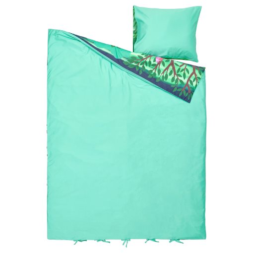 SKOGSDUVA, duvet cover and pillowcase/forest pattern, 150x200/50x60 cm, 905.768.56