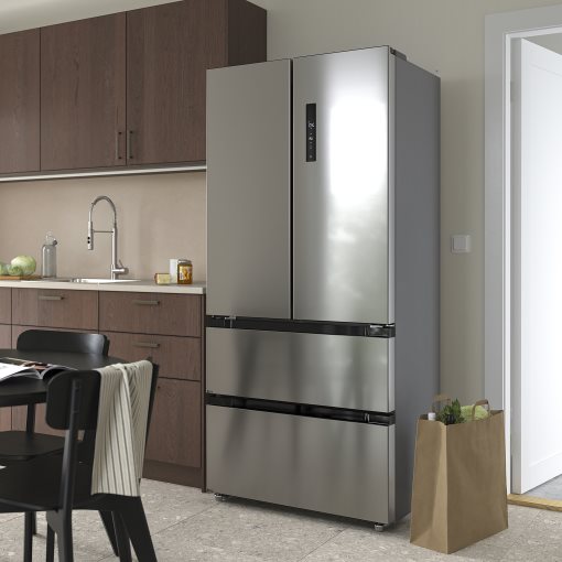 RIBBENÅS, french door fridge/freezer/IKEA 700 freestanding/347/169 l, 905.807.59