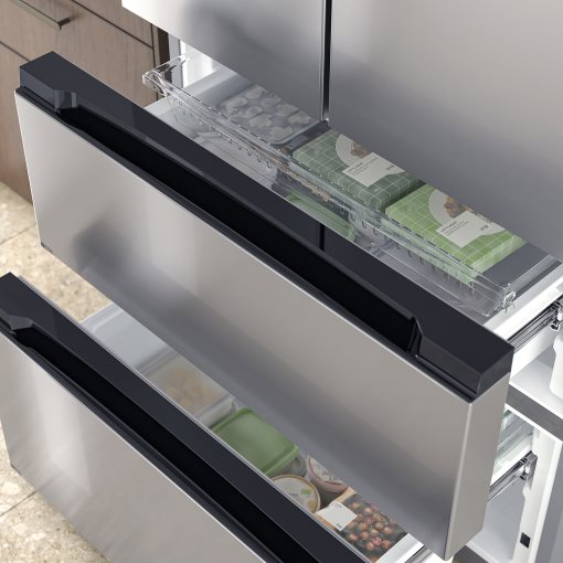 RIBBENÅS, french door fridge/freezer/IKEA 700 freestanding/347/169 l, 905.807.59