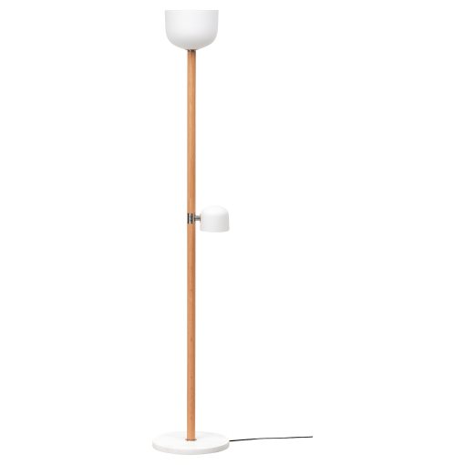 MOSSPLYM, floor uplighter/reading lamp, 180 cm, 905.972.03