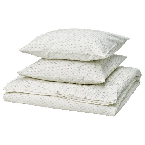 BANDKNIPPE, duvet cover and 2 pillowcases, 240x220/50x60 cm, 906.216.13