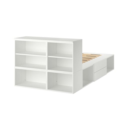PLATSA, bed with 2 drawers, 142x244x103 cm, 993.029.18