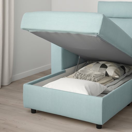 VIMLE, 4-seat sofa with chaise longue with wide armrests, 993.991.33