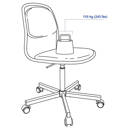 ÖRFJÄLL, swivel chair, 994.160.19