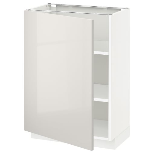 METOD, base cabinet with shelves, 60x37 cm, 994.653.78